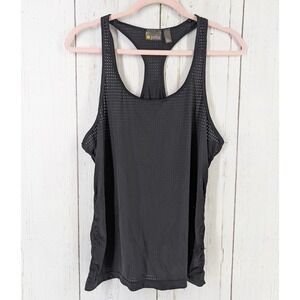 Zella Size Large Womens Black‎ Breathable Racerback Tank Top